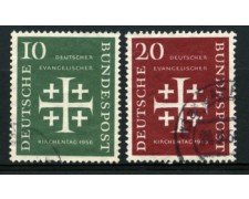 1956 - LOTTO/11869 - GERMANIA FEDERALE - CHIESA EVENGELICA 2v. - USATI