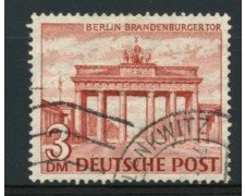 1949 - LOTTO/11935 - BERLINO - 3 Dm. PORTA DI BRANDEBURGO - USATO