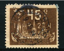 1924 - LOTTO/11162 - SVEZIA - 45 ore CONGRESSO UPU - USATO