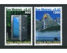 2001 - LOTTO/12201 - SAN MARINO - EUROPA  L'ACQUA 2v. - NUOVI