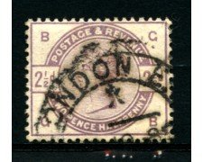 1883 - LOTTO/12303 - GRAN BRETAGNA - 2,5p. VIOLETTO POS. BG  - USATO