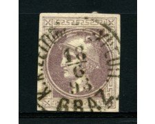 1867 - LOTTO/12345 - AUSTRIA - 1 K. VIOLETTO GRIGIO PER GIORNALI - USATO