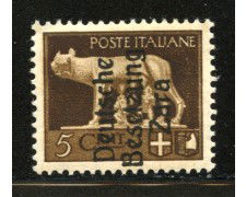 ZARA - 1943 - LOTTO/12434 - 5c. BRUNO IMPERIALE - NUOVO
