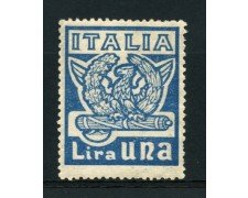 1923 - LOTTO/12753 - REGNO - 1 Lira  MARCIA SU ROMA - LING.