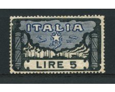 1923 - LOTTO/12754 - REGNO - 5 Lire MARCIA SU ROMA  - LING.