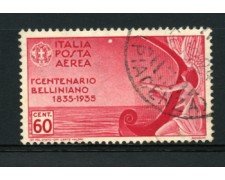 1935 - LOTTO/12823 - REGNO - 60c. POSTA AEREA VINCENZO BELLINI - USATO