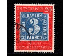 1949 - LOTTO/12962 - GERMANIA - 20p. CENTENARIO FRANCOBOLLO - USATO