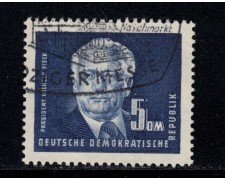 1950 - LOTTO/12964 - GERMANIA DDR -  5 Dm. PRESIDENTE WILHELM PIECK - USATO