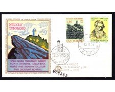 1974 - LOTTO/13244 - SAN MARINO - NICCOLO' TOMMASEO - BUSTA FDC