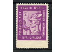 ITALIA - 1955 - FIERA DI TRIESTE - NUOVO