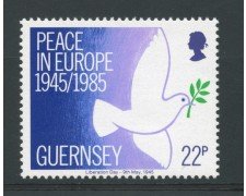 1985 - LOTTO/13413 - GURNSEY - PACE IN EUROPA 1v.