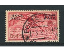 1932 - LOTTO/14067 - EGEO - 50c. POSTA AEREA - USATO