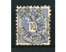 1883 - LOTTO/14178 - AUSTRIA - 10 Kr. AZZURRO - USATO