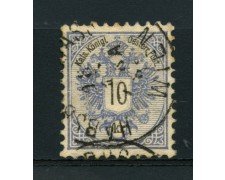 1883 - LOTTO/14181 - AUSTRIA - 10 Kr. AZZURRO - USATO