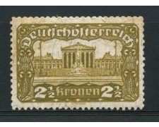 1919/21 - LOTTO/14246 - AUSTRIA - 2,5 Kr. PALAZZO  DEL PARLAMENTO - NUOVO