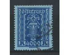 1923/24 - LOTTO/14259 - AUSTRIA - 4000 Kr. OLTREMARE - USATO