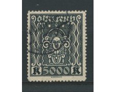 1923/24 - LOTTO/14264 - AUSTRIA - 5000 Kr. ARDESIA - USATO