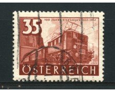1937 - LOTTO/14281 - AUSTRIA - 35g. LOCOMOTIVA  ELETTRICA - USATO