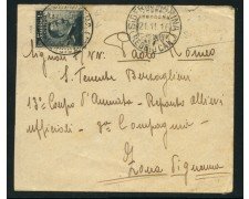 1916 - LOTTO/14300 - REGNO - BUSTA DA SIDERNO MARINA PER ZONA DI GUERRA
