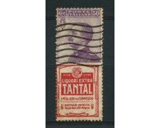 1924/25 - LOTTO/14343 - REGNO - 50c. TANTAL  - USATO