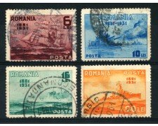1931 - LOTTO/14502 - ROMANIA - CINQUANTENARIO DELLA MARINA  4v. - USATI