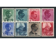 1940 - LOTTO/14515 - ROMANIA - EFFIGIE DEL RE 8v. - NUOVI/LING.