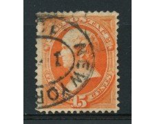 1870/71 - LOTTO/14566 -  STATI UNITI -  15c. arancio D.WEBSTER - USATO