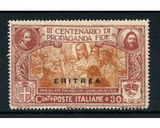 1923 - LOTTO/14977 - ERITREA - 30 CENT. PROPAGANDA FIDE - NUOVO