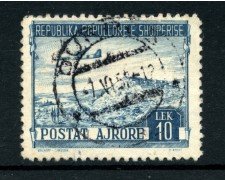 1950 - LOTTO/15093 - ALBANIA - 10 Lek  POSTA AEREA  - USATO