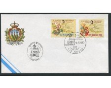 1990 - SAN MARINO - CELEBRAZIONI COLOMBIANE - BUSTA FDC- LOTTO/15312