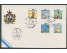 1991 - LOTTO/15348 - SAN MARINO - VITA QUOTIDIANA - BUSTA FDC