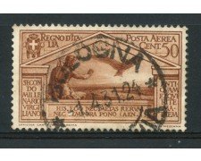 1931 - LOTTO/15501 - REGNO - 50 CENTESIMI POSTA AEREA VIRGILIO - USATO