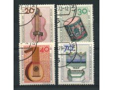 1973 - LOTTO/15567U - BERLINO - BENEFICENZA STRUMENTI MUSICALI 4v. - USATI