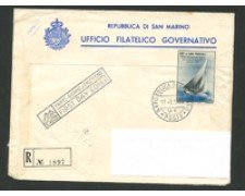 1955 - LOTTO/15885 - SAN MARINO - 7° FIERA FILATELICA - BUSTA FDC