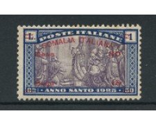 1925 - LOTTO/16046 - SOMALIA - 30b. +15b. su 1 L.  ANNO SANTO - LING.