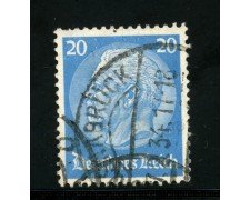1932/33 - LOTTO/16166 - GERMANIA - 20p. AZZURRO - HINDENBURG - USATO