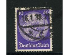 1932/33 - LOTTO/16168 - GERMANIA - 40p. VIOLETTO  HINDENBURG - USATO
