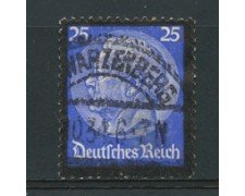 1934 - LOTTO/16181 - GERMANIA - 25p. MORTE  HINDENBURG - USATO
