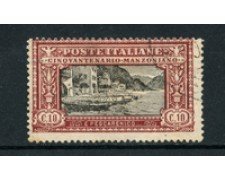 1923 - LOTTO/16514 - REGNO - 10 cent. MANZONI - USATO