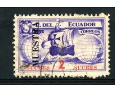 1935 - LOTTO/16536 - ECUADOR - 2S. SCOPERTA AMERICA - PROVA - USATO