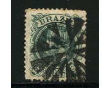 1882/85 - LOTTO/16585 - BRASILE - 100 r. PEDRO II° - USATO