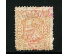 1882/85 - LOTTO/16586  - BRASILE - 200 r. PEDRO II° - USATO