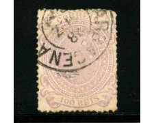 1889/93 - LOTTO/16595 - BRASILE - 100 r. LILLA - USATO