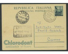 1951 - LOTTO/17022U - REPUBBLICA - 20 LIRE QUADRIGA  CLORODONT - USATA
