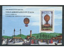 ITALIA - 1983 - LOTTO/1718 - FOGLIETTO ANFE VOLO AEROSTATICO IN ITALIA