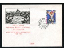 1983 - LOTTO/17209 - VATICANO - VISITA DEI REALI DI SPAGNA - BUSTA