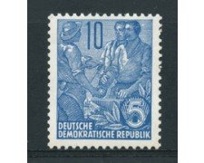 1955 - LOTTO/17512 - GERMANIA DDR - 10p. PIANO QUINQUENNALE - NUOVO