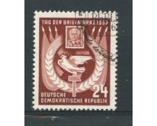 1952 - LOTTO/17523 - GERMANIA DDR - GIORNATA FRANCOBOLLO - USATO