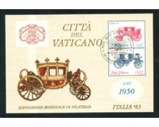 1985 - LOTTO/17555 - VATICANO - ITALIA 85 FOGLIETTO - USATO