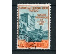 1956 - LOTTO/17557 - SAN MARINO - 100 LIRE PERITI FILATELICI - USATO